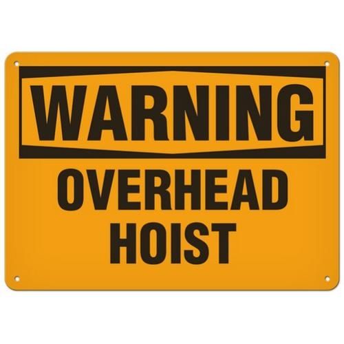 OSHA Safety Sign | Warning Overhead Hst | INCOM SS3050V, SS3050A, SS3050P, SC3050V, SC3050A, SC3050…