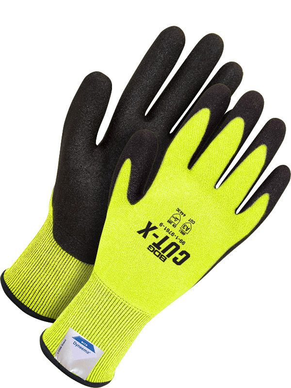 Seamless Knit Dyneema Cut Resistant Hi-Viz Yellow PUFoam Pal | Pack of 6 | Cut Level A3 99-1-9761 B…