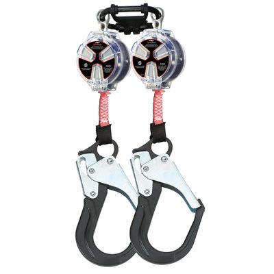 Dynamic? Double Leg Web Self-Retracting Lifeline CSA Class - Aluminium Large Snap Hook - 6' (1.8m)