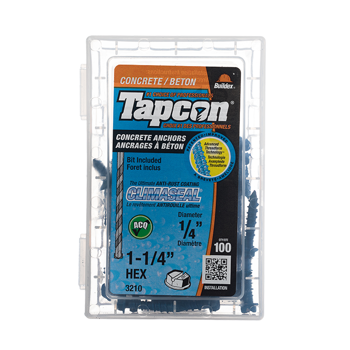 Tapcon Self-Tapping Anchors - Pkg of 100 TAPCON RS Steel