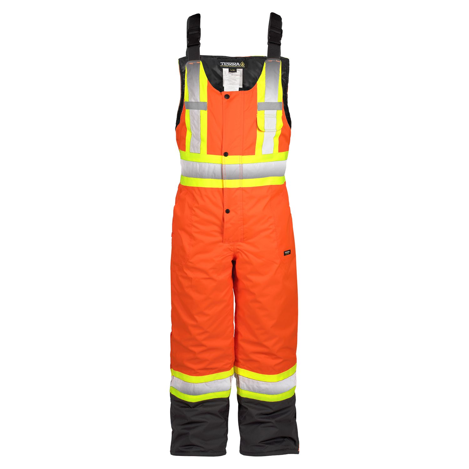 Terra Hi-Vis Lined Bib Overall - RFLT Band 116507 Groupe BBH