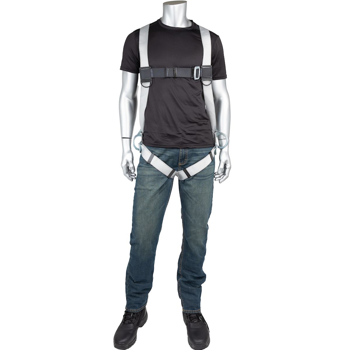 B-Compliant Work Positioning Harness with 3 Point Adjustment - 3D - Friction - M-2XL FP4003DU Dynam…