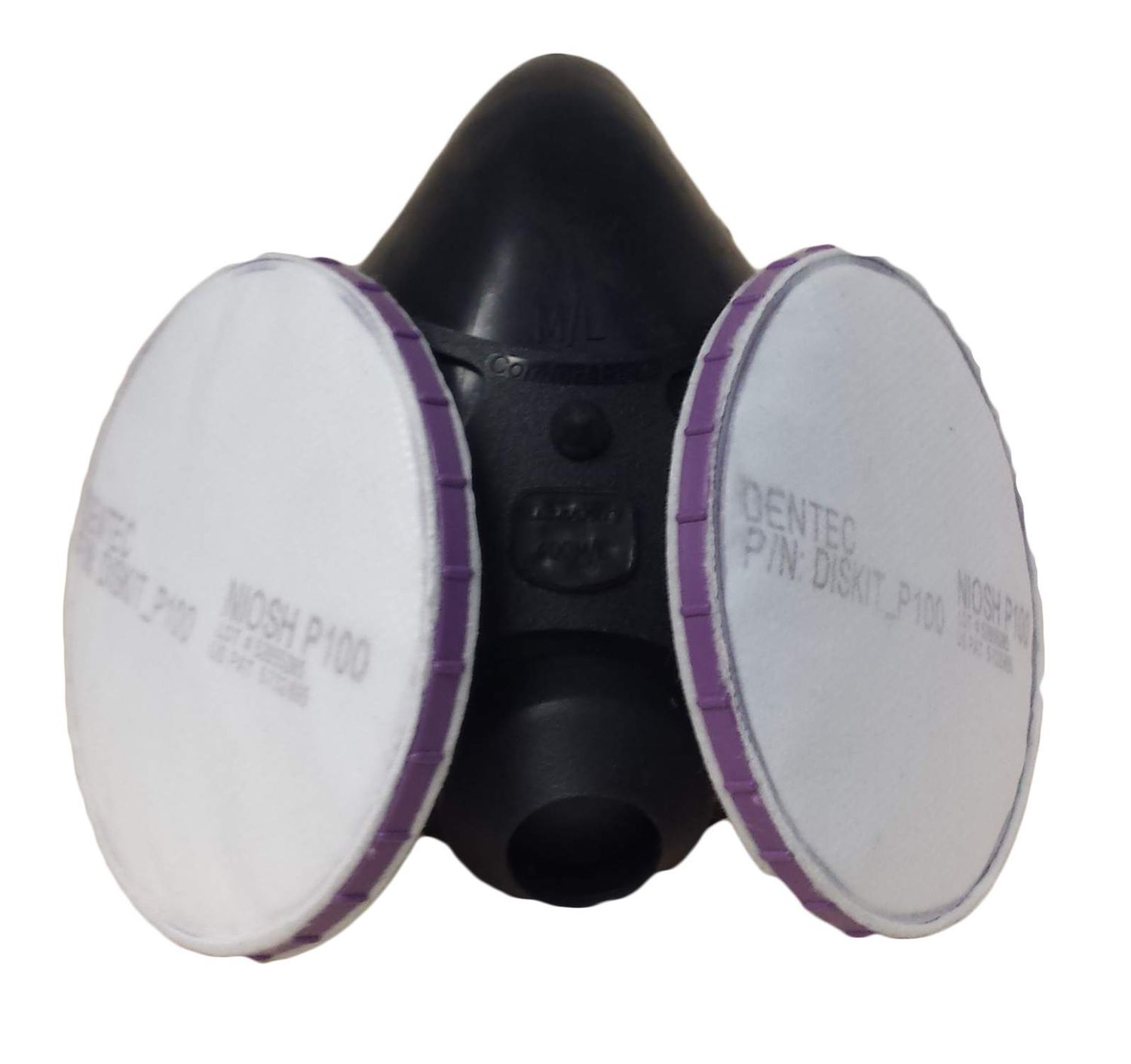 Comfort-Air 400 Elastomeric Rubber Half Mask with Diskit P100OV Complete - Resealable Bag 15R4SMDIS…