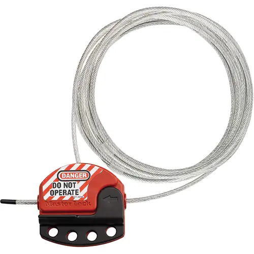 Adjustable Cable Lockouts -  15' Length | Master Lock S806CBL15   Safety Supplies Canada