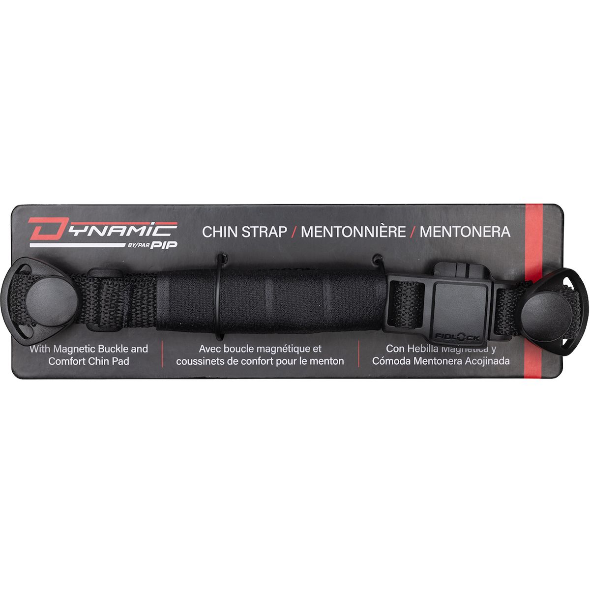 Dyna-Clic 4-Point Chin Strap with Magnetic Clip and Chin Pad