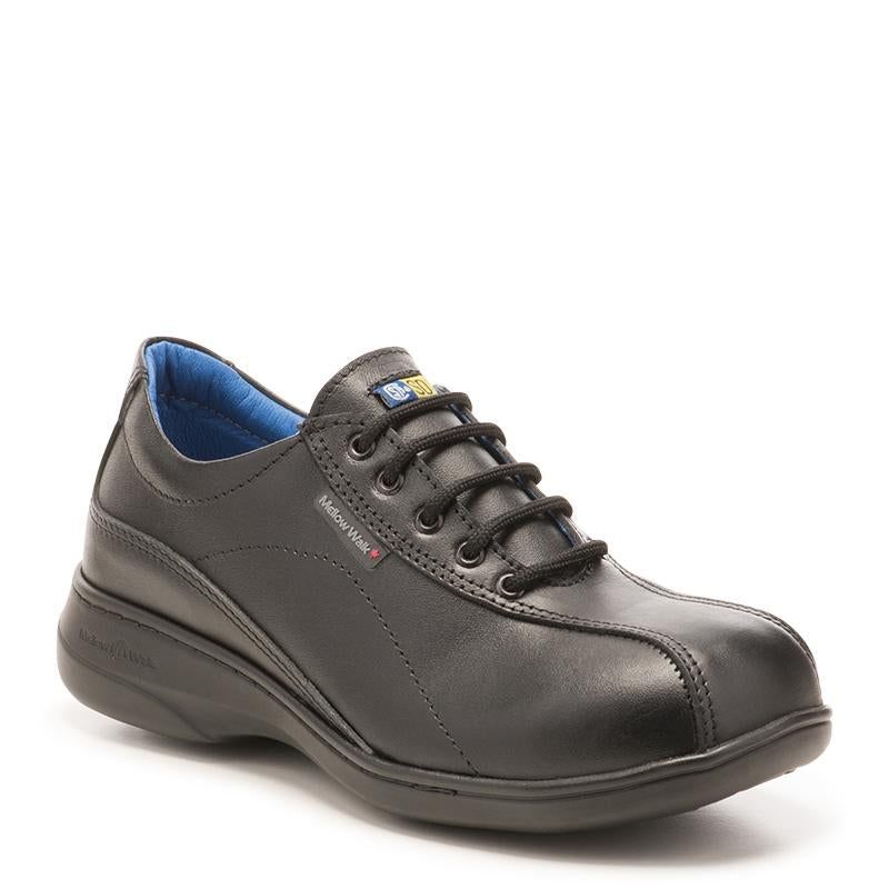 Daisy Women's Comfort-Lace Leather Safety Shoe | Steel Toe | Mellow Walk 498092 Mellow Walk