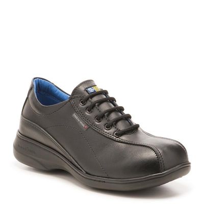 Daisy Women's Comfort-Lace Leather Safety Shoe | Steel Toe | Mellow Walk 498092 Mellow Walk
