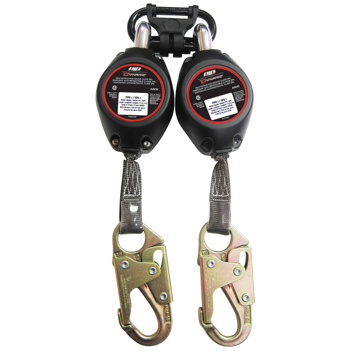 Dynamic? Double Leg Web Self-Retracting Lifeline CSA Class - Small Snap Hook - 7' (2.1m)