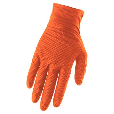 Worktuff 7 mil Nitrile Gloves - Orange 50/Box 792457D Groupe BBH