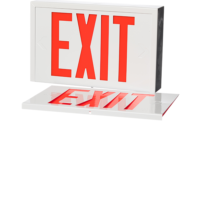 EXIT/SORTIE LED EXU/EXB/SXU/SXB RS Steel