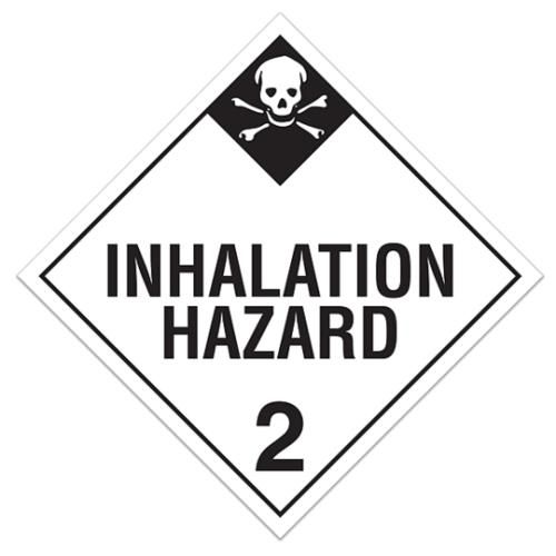Class 2.3 "Inhalation Hazard 2" Sign (Pack of 100 pcs) TA230 INCOM