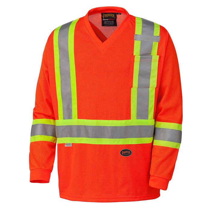 Hi-Vis Micro Mesh Long Sleeve Safety Shirt | Pioneer 6984/6985 Pioneer
