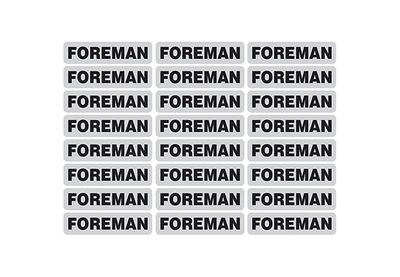 "Foreman" Reflective Strip - 1" X 4" 13HL-FOREMAN Dentec Safety