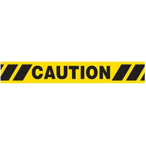 CAUTION with Hazard Stripe Dispenser Boxed Barricade Tape BT1040DB INCOM