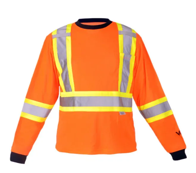 Hi-Vis Long Sleeve Safety Shirt  | Viking 6010O/6010G Viking