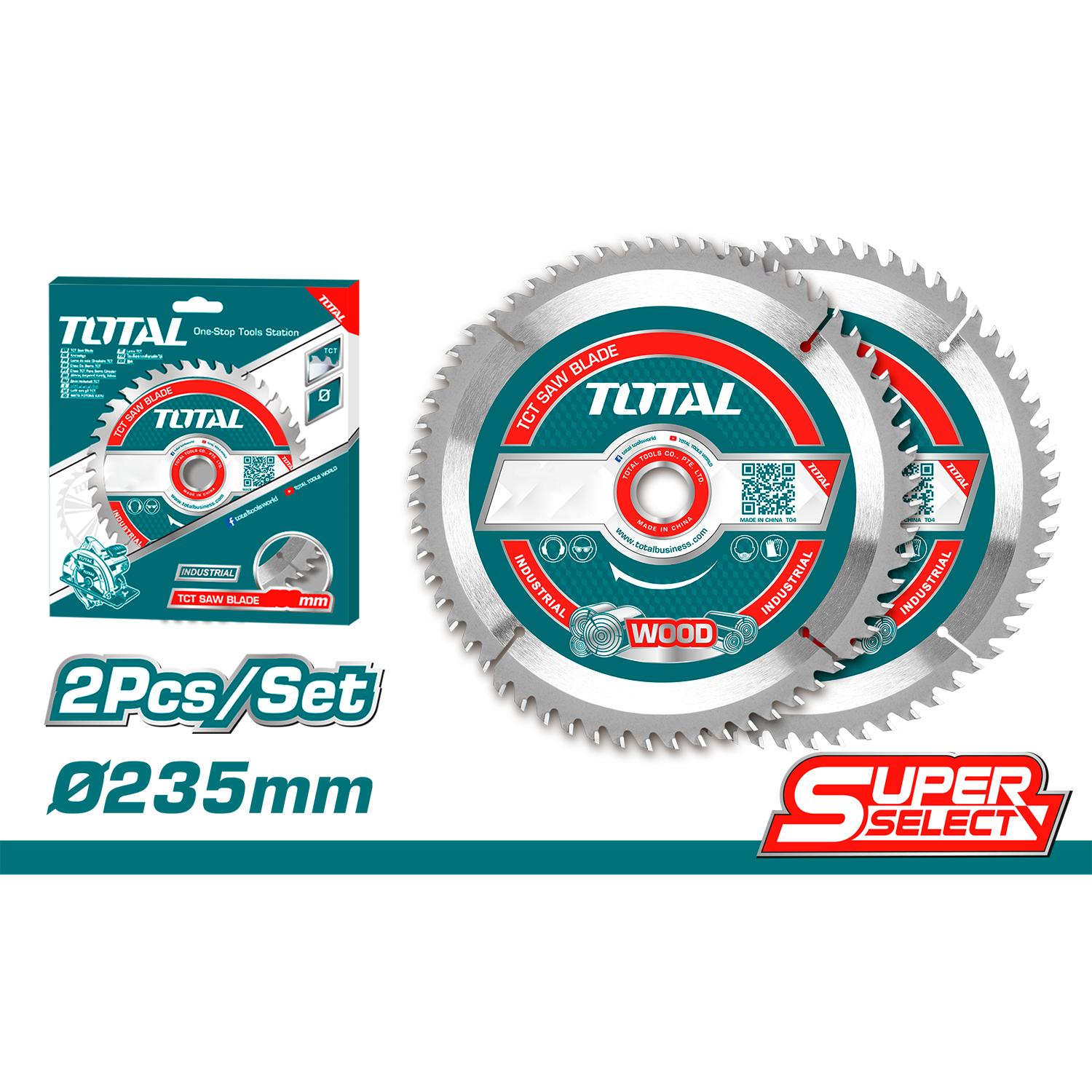 2PCS TCT Saw Blade 7-1/4" 30T For Wood