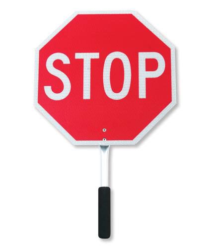 Aluminum Stop / Slow Traffic Paddle | Diamond Grade | Big K BK325DG Big K Clothing