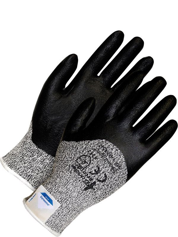 Seamless Knit Dyneema  Cut Level 3 Nitrile Coated Knuckle 99-1-9745 Bob Dale Gloves