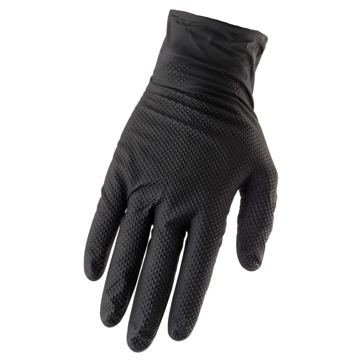 Horizon 8 mil Nitrile Gloves - Black 50/Box 792458D Groupe BBH