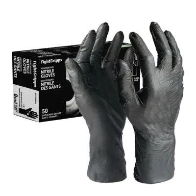 8 Mil Nitrile Disposable Gloves - Powder Free (1 Case/10 Boxes) HP2208 Diamond