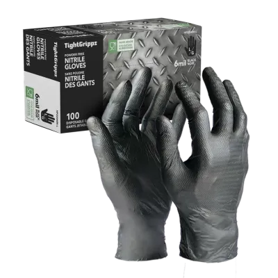 6 mil Nitrile Disposable Gloves - Powder Free (1 Case/10 Boxes) HP2206 Diamond