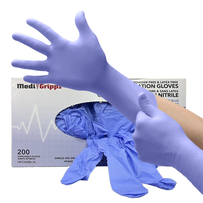 3.5 Mil Nitrile Medical Examination Gloves (1 Case/10 Boxes) HP2300BL Diamond