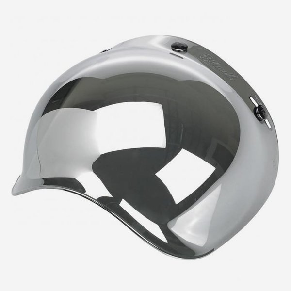 BILTWELL BUBBLE SHIELD ANTI-FOG - CHROME MIRROR
