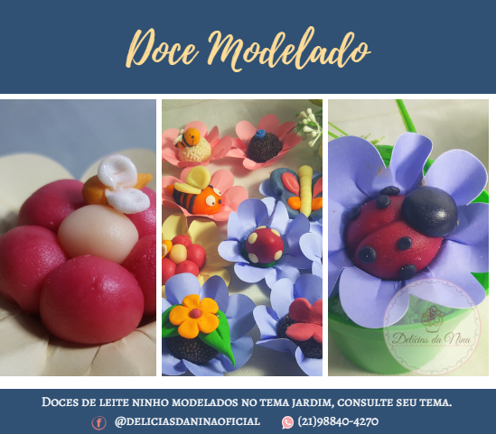 Doce modelado de leite em pó
