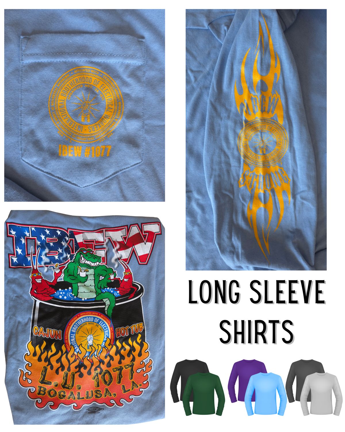 IBEW Local 1077 Long Sleeve Shirts