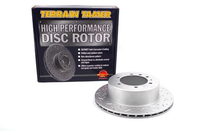 T/T DIMPLED &amp; SLOTTED ROTOR REAR EXCEPT 4.8L EFI PETROL