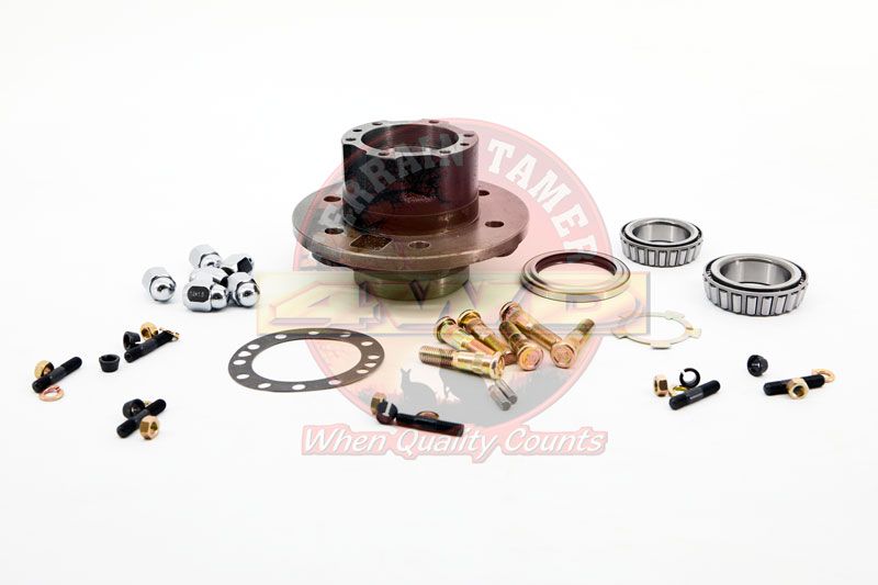 HUB ASSY KIT FRONT INC OE BEARINGS STUDS NUTS WASHER SEALS