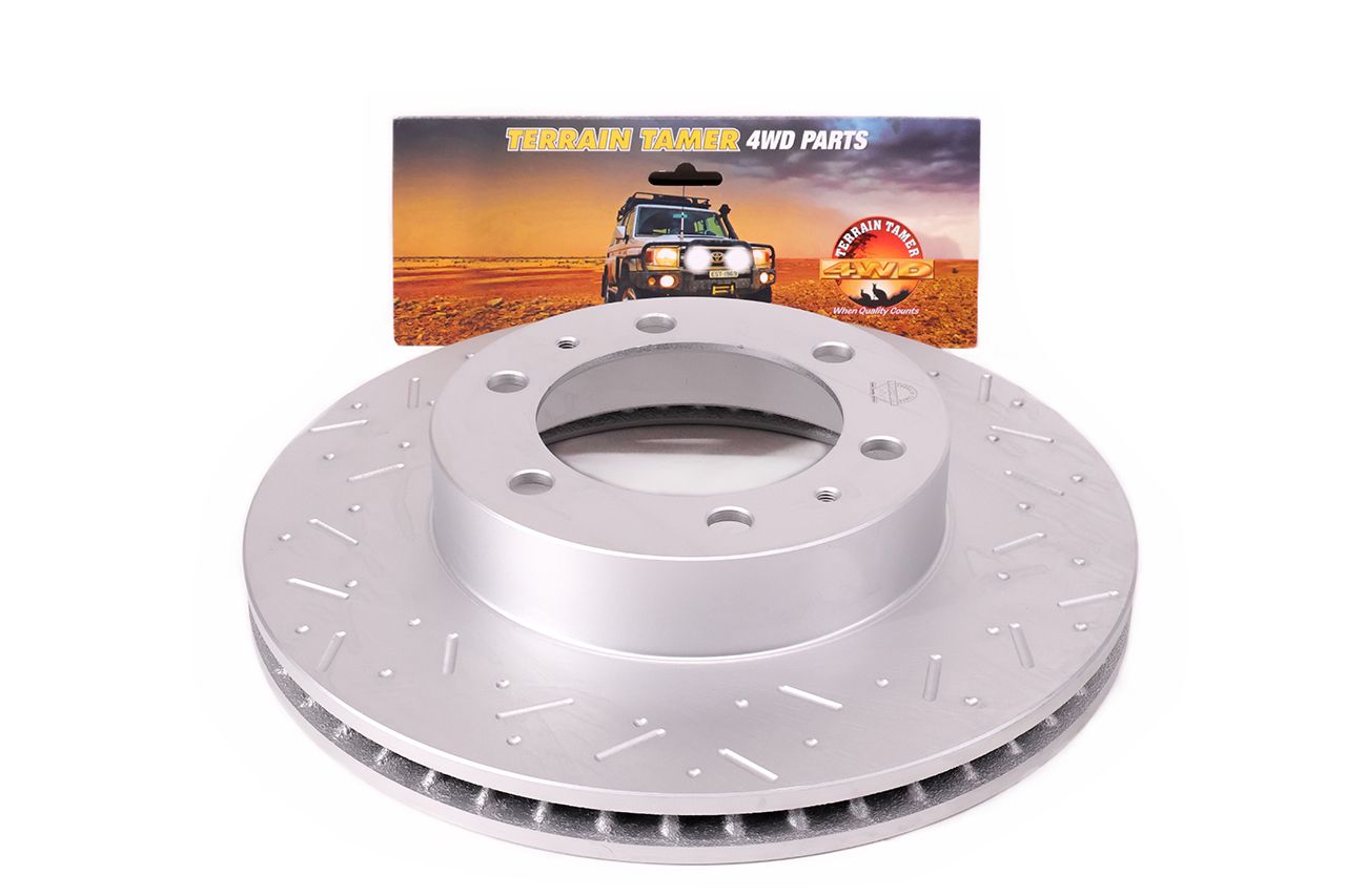 T/T DIMPLED &amp; SLOTTED DISC ROTOR FRONT 2