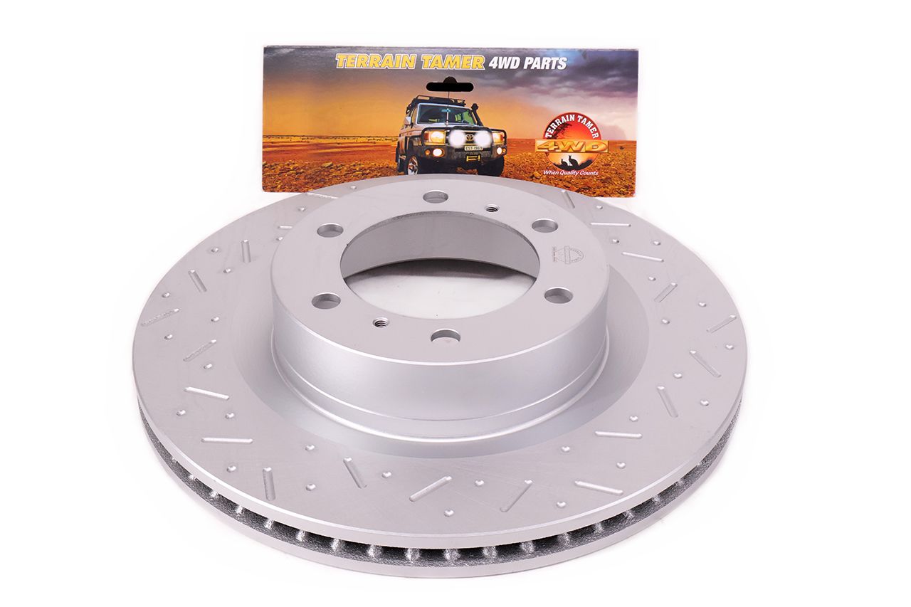 T/T DIMPLED &amp; SLOTTESD DISC ROTOR FRONT