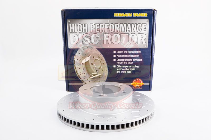 T/T DIMPLED &amp; SLOTTED ROTOR FRT 354MM DIA 18&amp;20"ALLOY WHEELS
