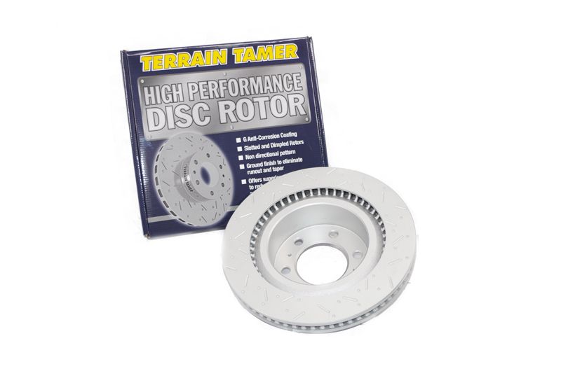 T/T SLOTTED &amp; DIMPLED DISC ROTOR REAR