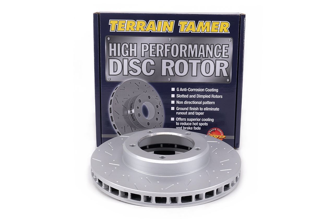 T/T DIMPLED &amp; SLOTTED DISC ROTOR FRONT 4