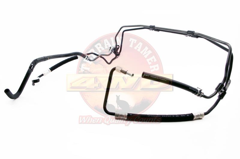 PIPE PRESSURE FEED POWER STEERING PUMP TO STEERING BOX 4