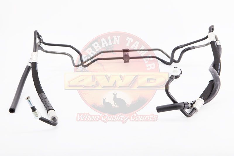 PIPE PRESSURE FEED POWER STEERING PUMP TO STEERING BOX 3