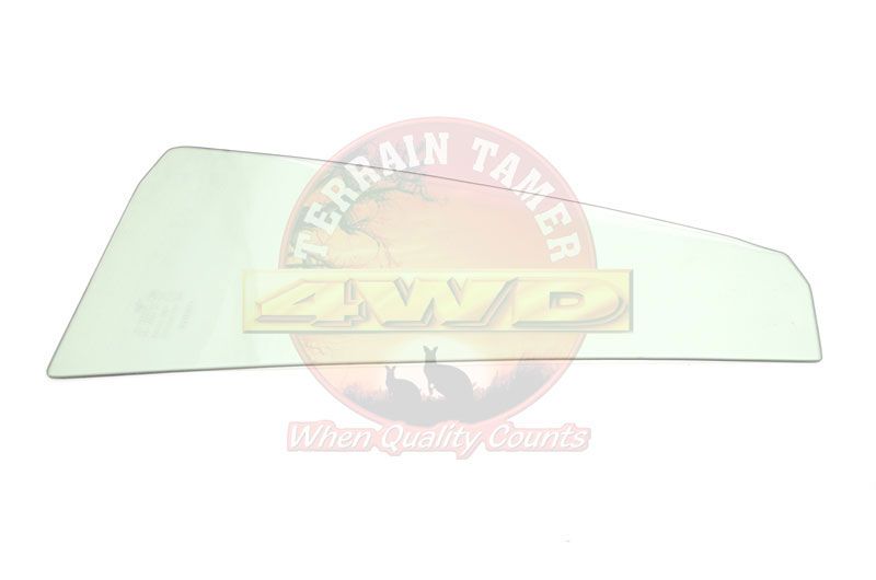 GLASS REAR DOOR 1/4 WINDOW WITHOUT VX PACKAGE &amp; DARK GREY