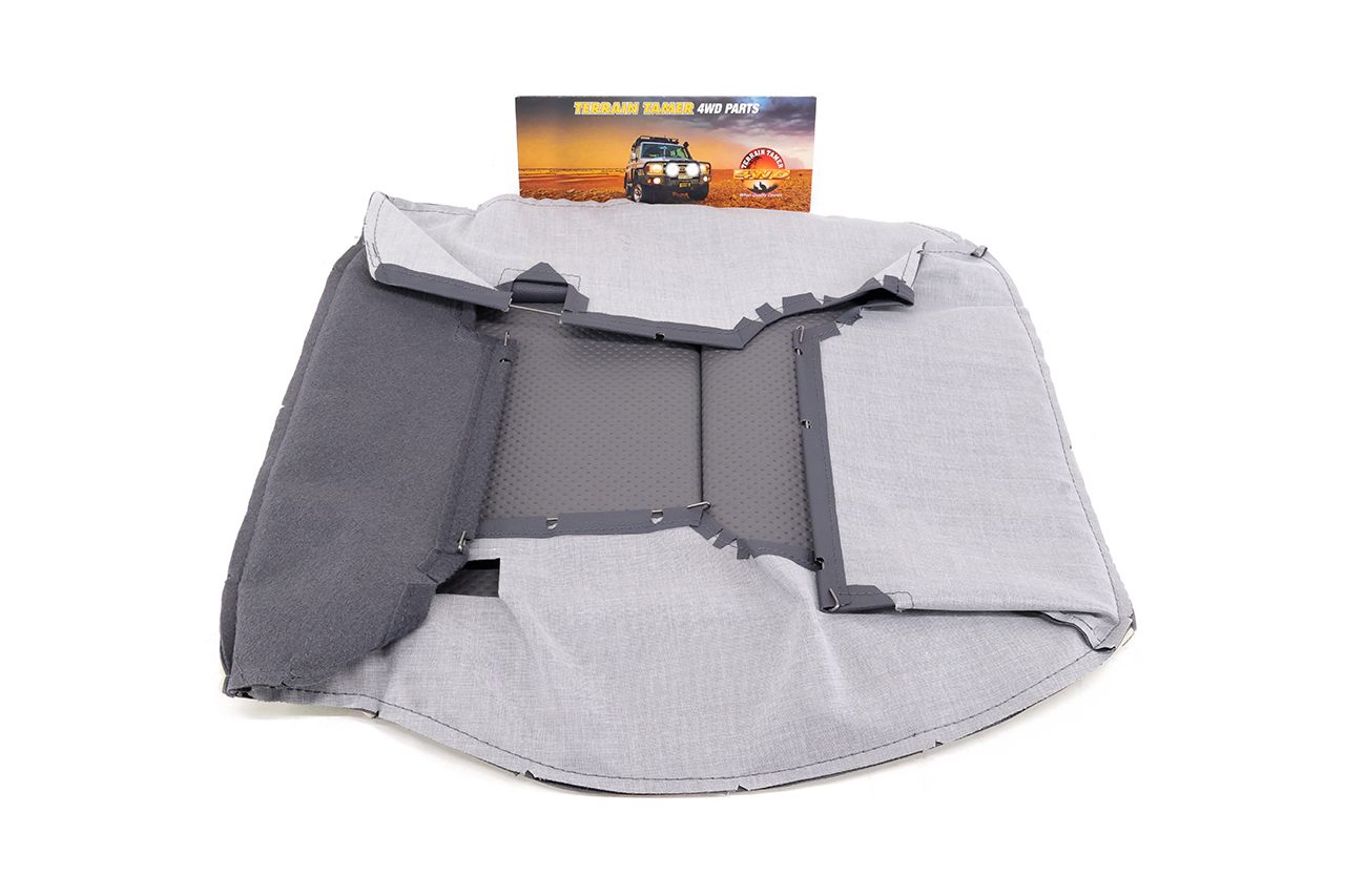 COVER FRONT SEAT CUSHION L/H SALTE GREY TRIM