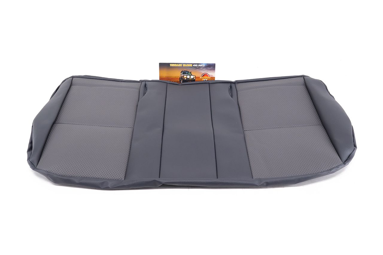 COVER REAR SEAT CUSHION BENCH TYPE SLATE GREY TRIM LEATHER