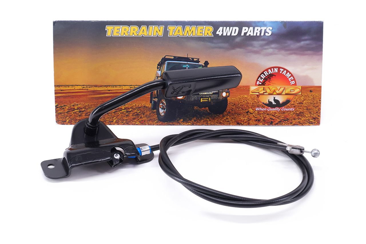 LEVER SUB ASSY RECLINING REMOTE CONTROL L/H BLACK TRIM