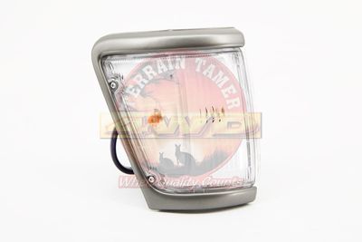 LAMP ASSY FRONT R/H CORNER SILVER GREY THICK RIM TAIWANESE