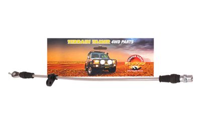 BRAIDED BRAKE HOSE FRONT R/H PLUS 50MM 2