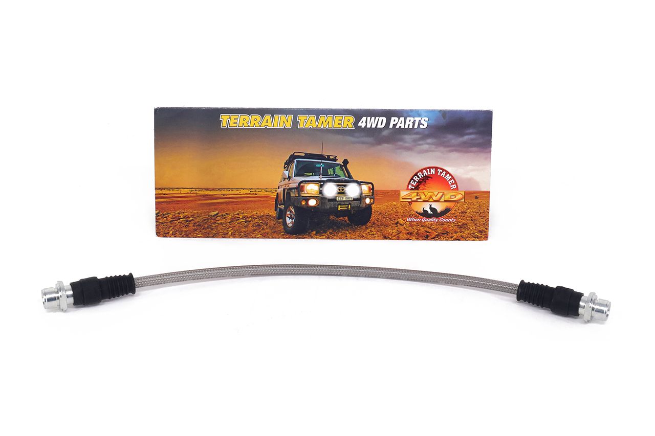 BRAIDED BRAKE HOSE FRONT CENTRE NO.1 +50MM
