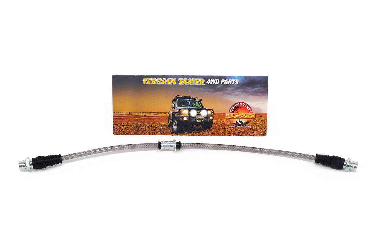 BRAIDED BRAKE HOSE FRONT L/H 4