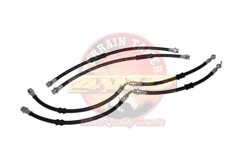 HOSE KIT BRAKE FRONT AND REAR 50MM LONGER THAN ORIGINAL 1