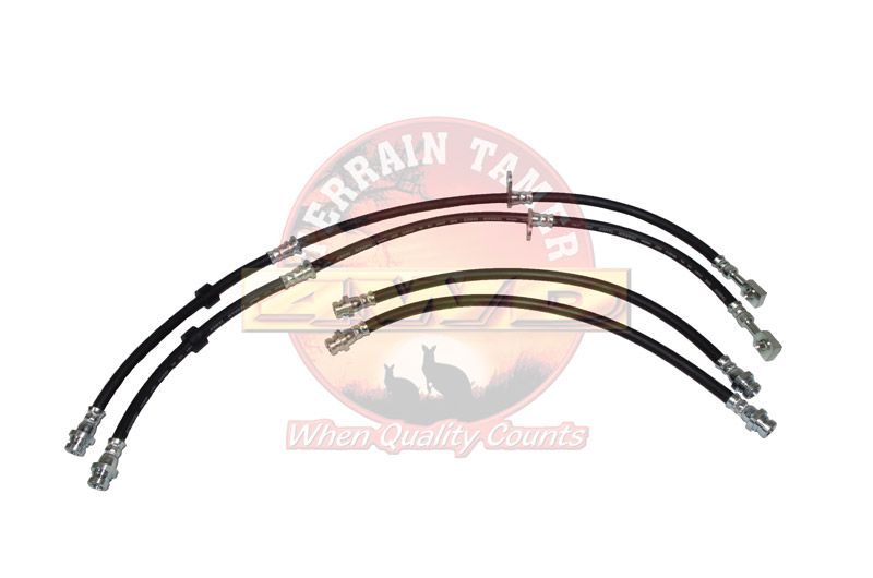 HOSE KIT BRAKE FRONT AND REAR 50MM LONGER THAN ORIGINAL 2