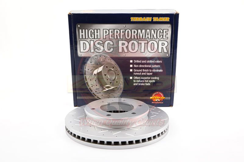 T/T DIMPLED &amp; SLOTTED ROTOR FRONT 1