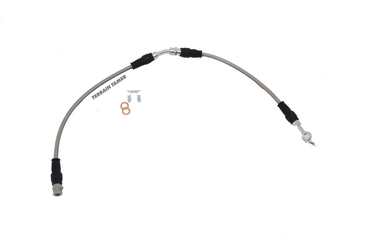 BRAIDED BRAKE HOSE FRONT R/H 1